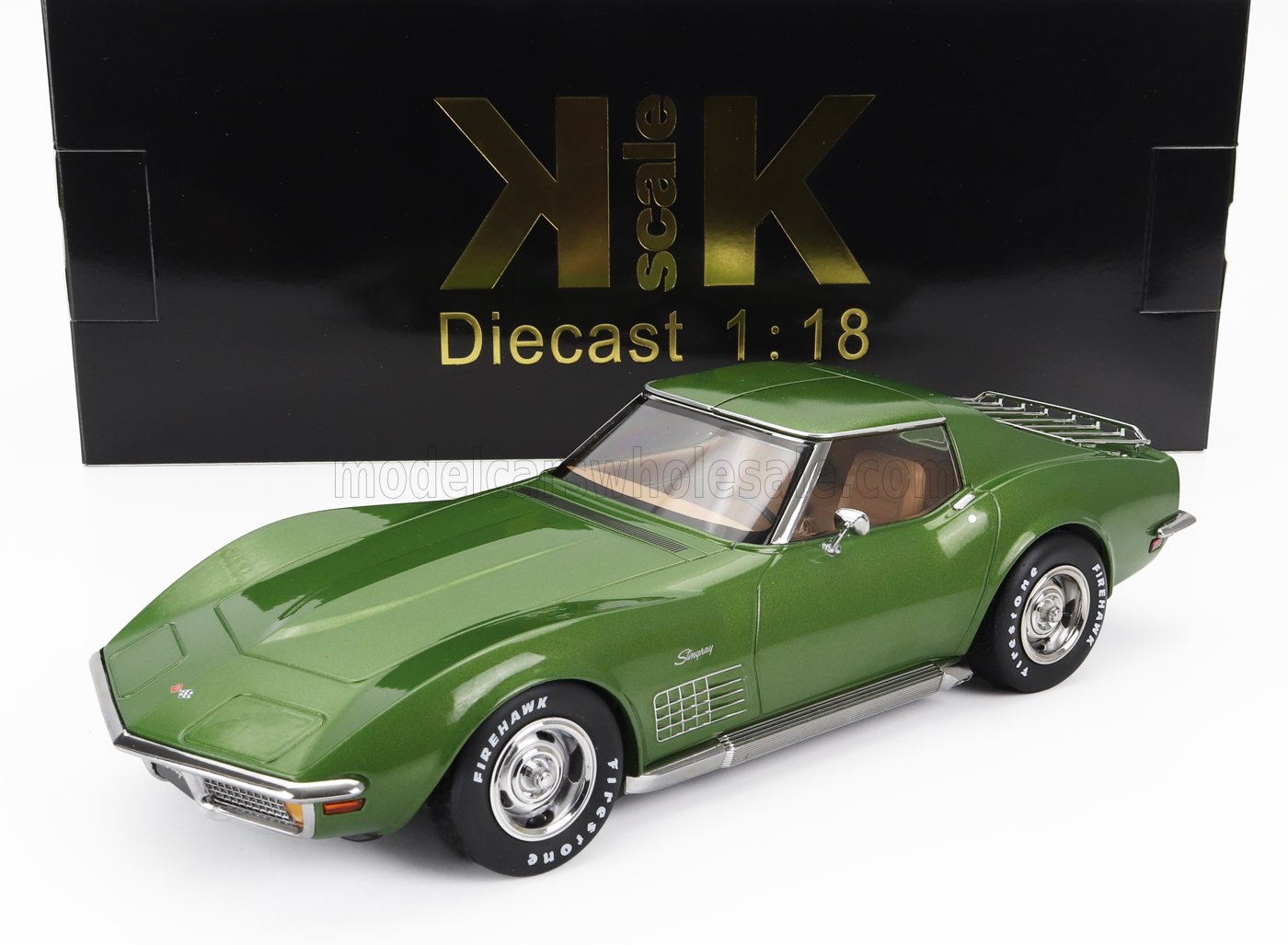 CHEVROLET -  1972 CORVETTE C3 - WITH REMOVABLE ROOF PARTS (Green)