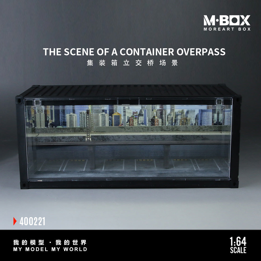 M-BOX 1/64-CONTAINER OVERPASS SCENE MB400221
