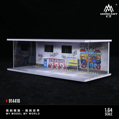 MoreArt Diorama 1:64- Art Graffiti Wall - Lighted Scene Diorama MO914410