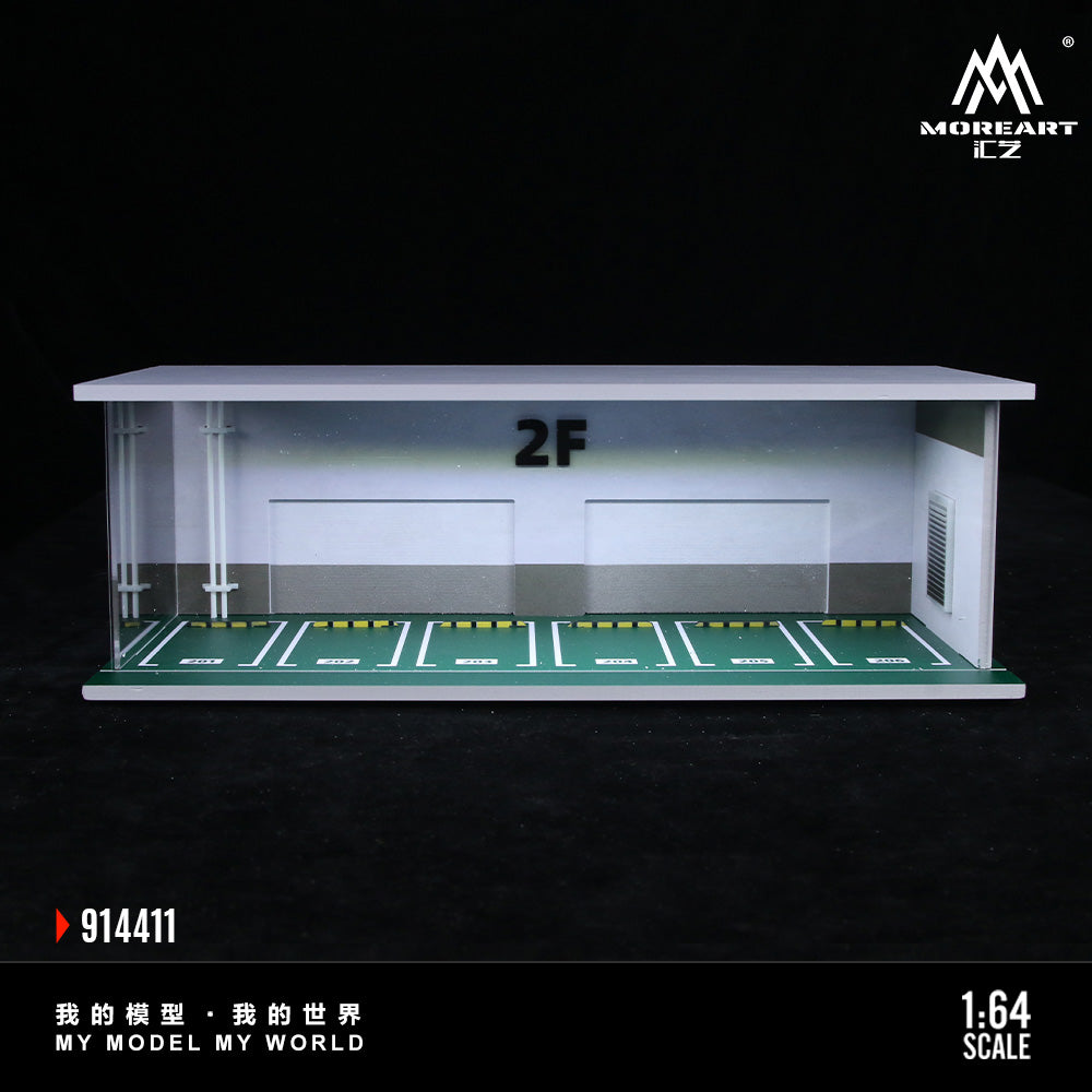 MoreArt Diorama 1:64- 2F Parking Lot-Lighted Scene Diorama MO914411