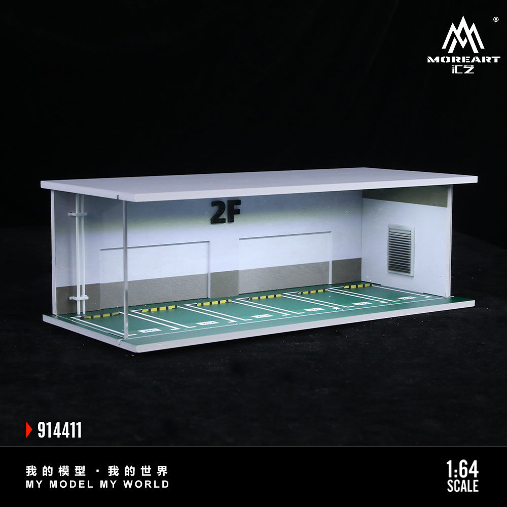 MoreArt Diorama 1:64- 2F Parking Lot-Lighted Scene Diorama MO914411