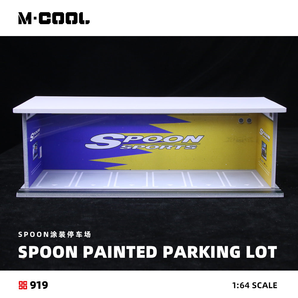 M·COOL 1:64 C-SPOON Painted Parking Lot - With Lights MC914919
