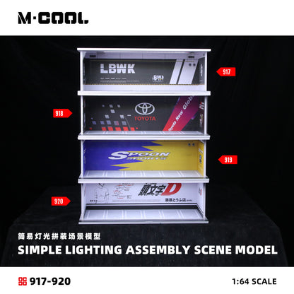 M·COOL 1:64 C-SPOON Painted Parking Lot - With Lights MC914919