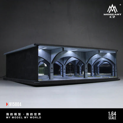 MoreArt Diorama 1:64- Garage de stationnement souterrainé clairé-Underground Parking Garage Lighted Assembly Scene  MO915004
