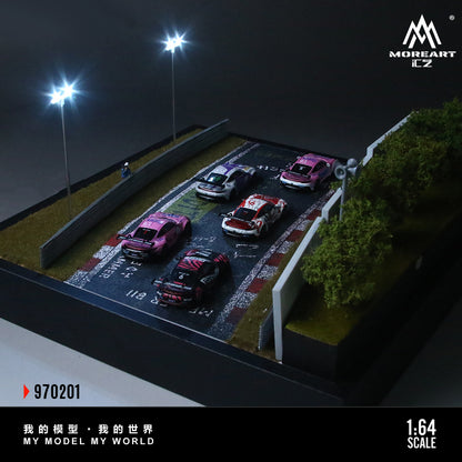 MoreArt Diorama 1:64-NURBURGRING CIRCUIT O2 MODEL  MO970201