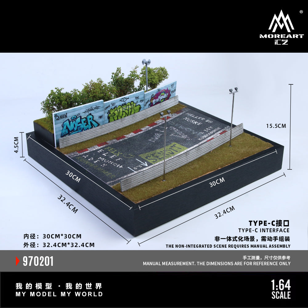 MoreArt Diorama 1:64-NURBURGRING CIRCUIT O2 MODEL  MO970201