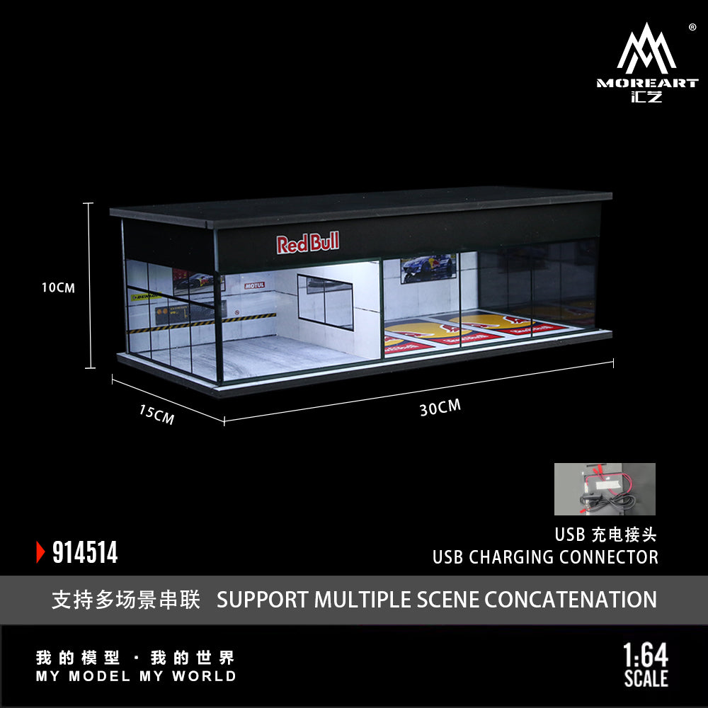 MoreArt Diorama 1:64- Red Bull Parking Scene MO914514