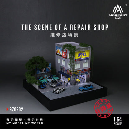 MoreArt Diorama 1:64-REPAIR SHOP SCENE-MO970202