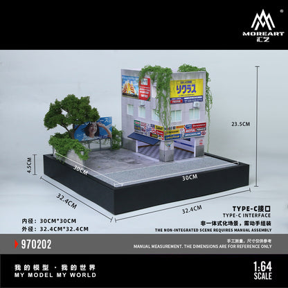 MoreArt Diorama 1:64-REPAIR SHOP SCENE-MO970202
