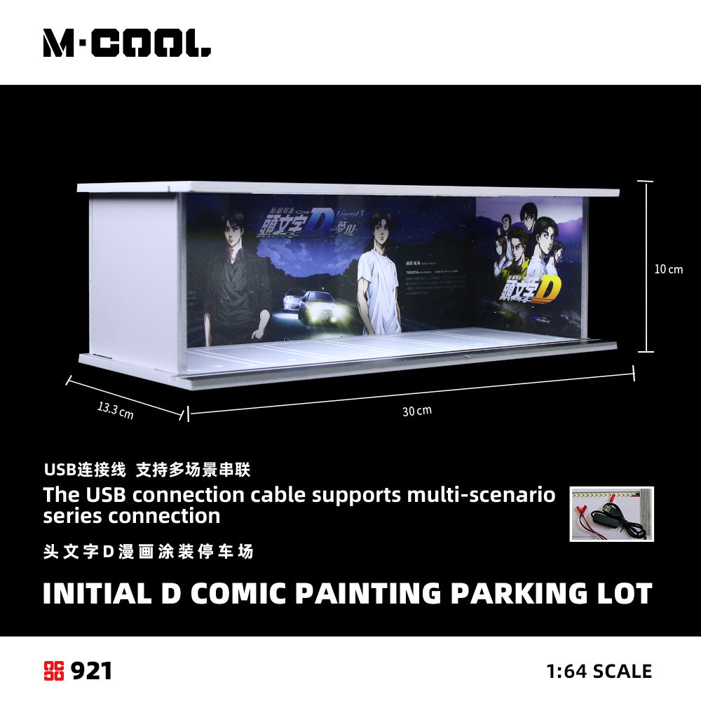 M-Cool Diorama 1:64- INITIAL D COMIC PAINTING PARKING LOT-MC914921