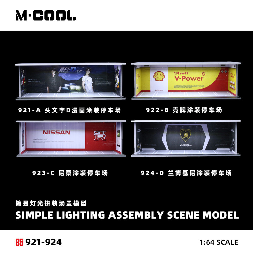 M-Cool Diorama 1:64- INITIAL D COMIC PAINTING PARKING LOT-MC914921