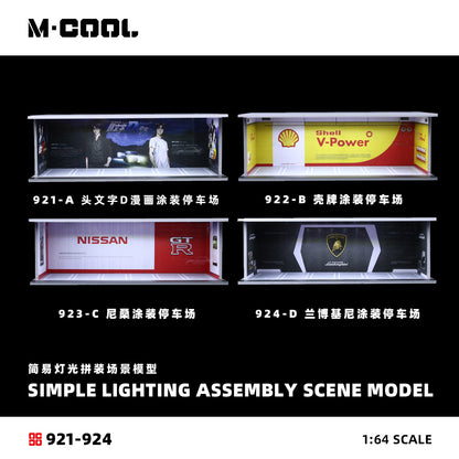 M-Cool Diorama 1:64- INITIAL D COMIC PAINTING PARKING LOT-MC914921