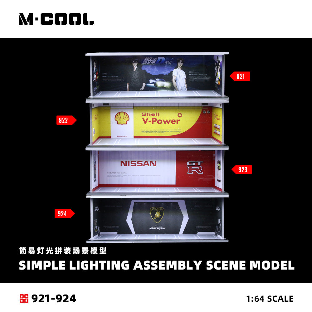 M-Cool Diorama 1:64- INITIAL D COMIC PAINTING PARKING LOT-MC914921