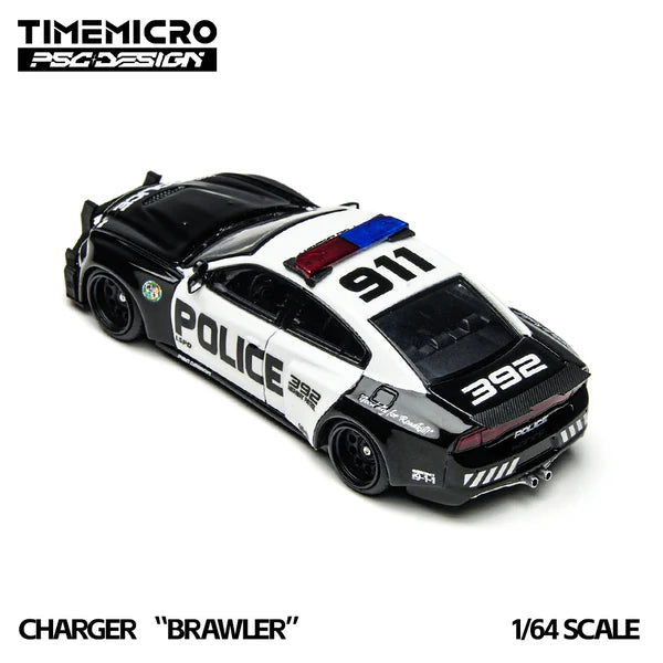 Time Micro x PSC DESIGN 1:64 Charger "Brawler" LSPD TM648201