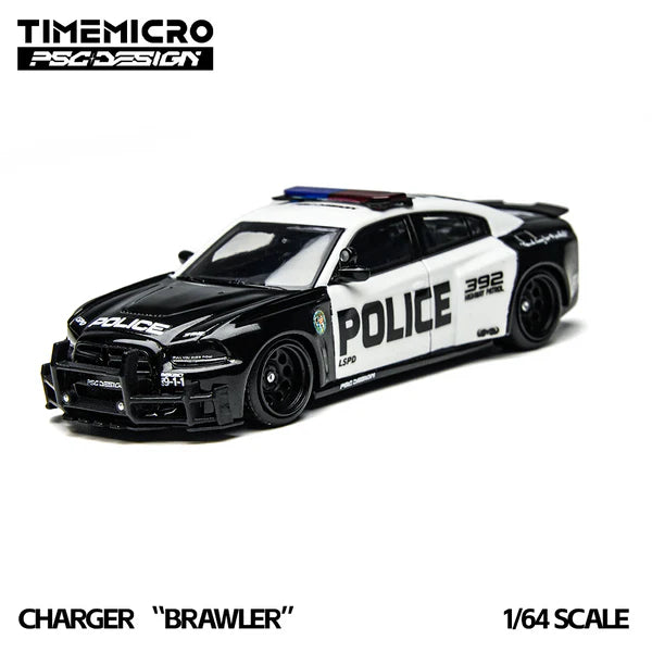 Time Micro x PSC DESIGN 1:64 Charger "Brawler" LSPD TM648201
