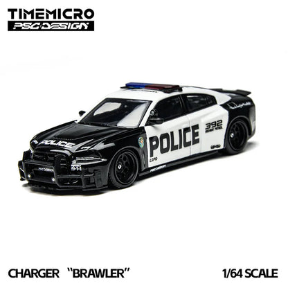 Time Micro x PSC DESIGN 1:64 Charger "Brawler" LSPD TM648201