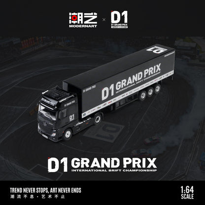 ModernArt 1/64 - Mercedes Benz Actros Container Truck- D1 Grand Prix MD646737