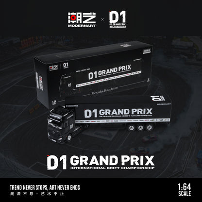 ModernArt 1/64 - Mercedes Benz Actros Container Truck- D1 Grand Prix MD646737