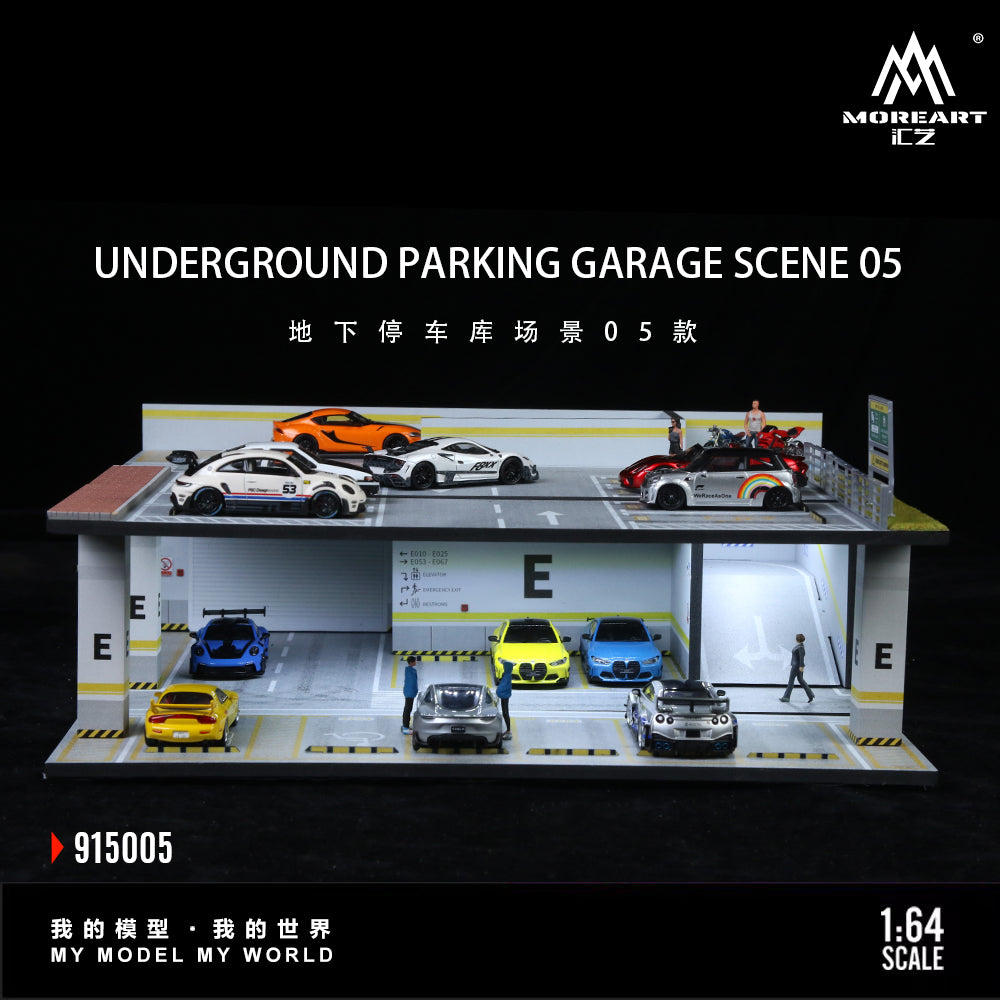MoreArt Diorama 1:64- UNDERGROUND PARKING GARAGE SCENE 05 MO915005