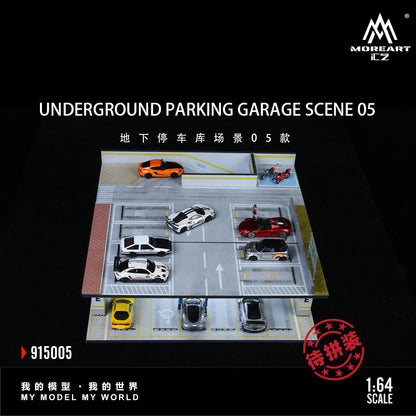 MoreArt Diorama 1:64- UNDERGROUND PARKING GARAGE SCENE 05 MO915005