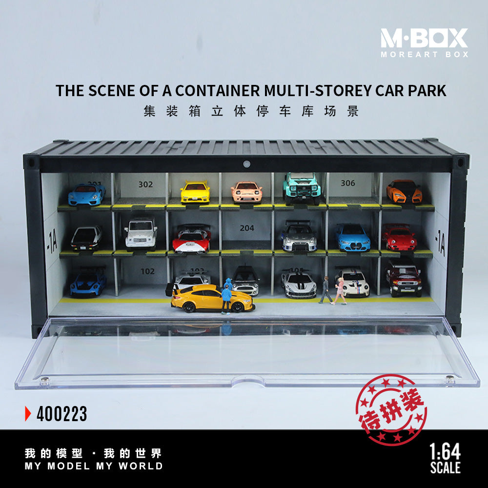 M-BOX 1/64-CONTAINER VERTICAL PARKING GARAGE MB400223