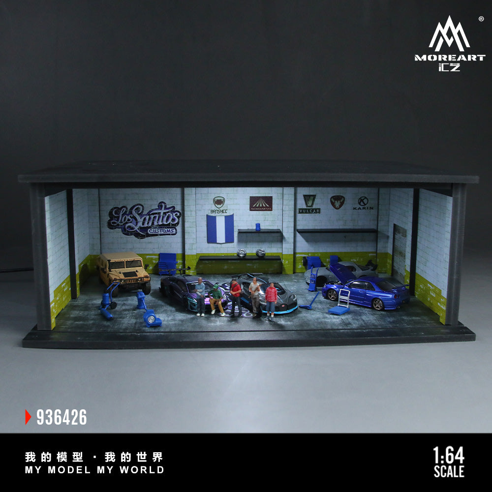 MoreArt Diorama 1:64- GRAND THEFT AUTO SCENE  MO936426