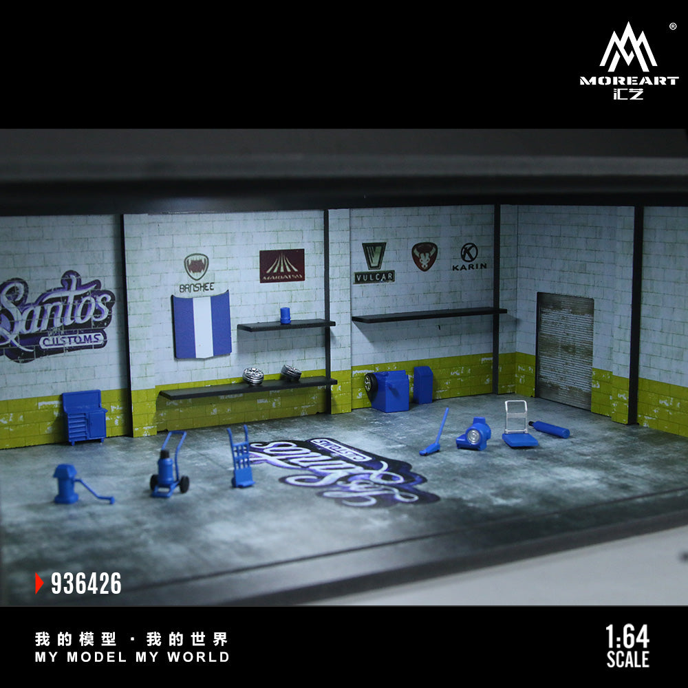 MoreArt Diorama 1:64- GRAND THEFT AUTO SCENE  MO936426