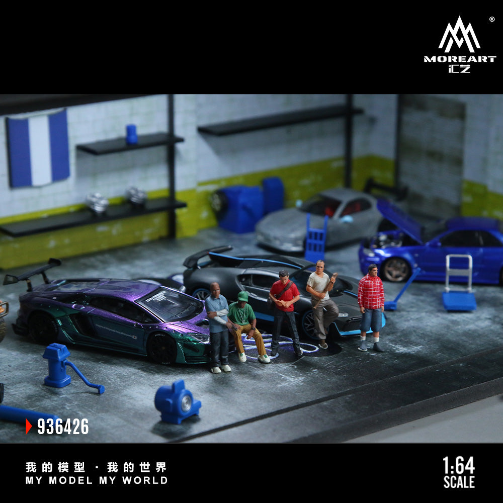 MoreArt Diorama 1:64- GRAND THEFT AUTO SCENE  MO936426