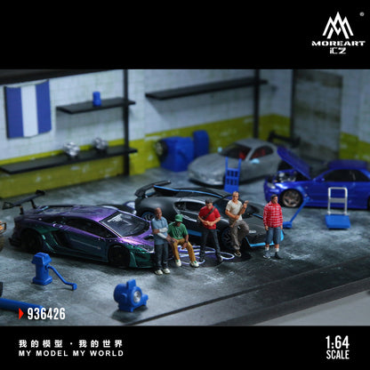 MoreArt Diorama 1:64- GRAND THEFT AUTO SCENE  MO936426