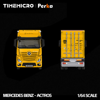 Mercedes-Benz Actros Camion MSC Jaune Vif 1:64 – TimeMicro + Perka TM646744