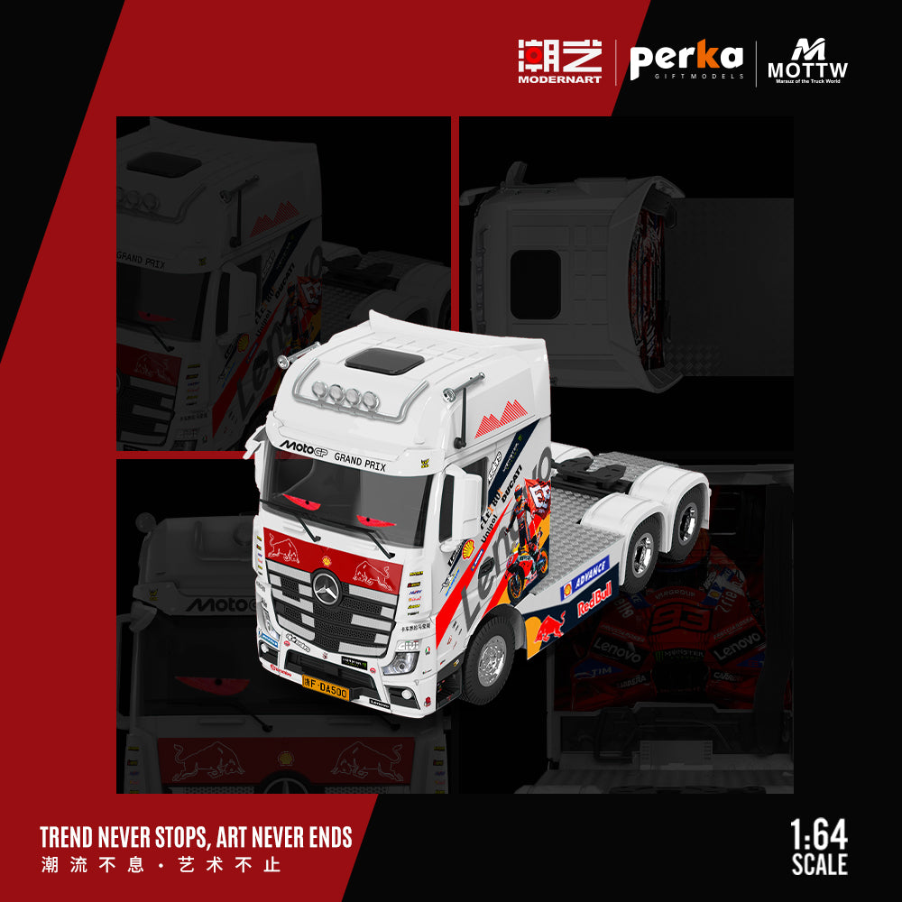 Camion tracteur Mercedes-Benz No. 93 Theme Marquis MD × Perka 1:64 MD646747