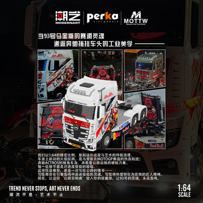 Camion tracteur Mercedes-Benz No. 93 Theme Marquis MD × Perka 1:64 MD646747
