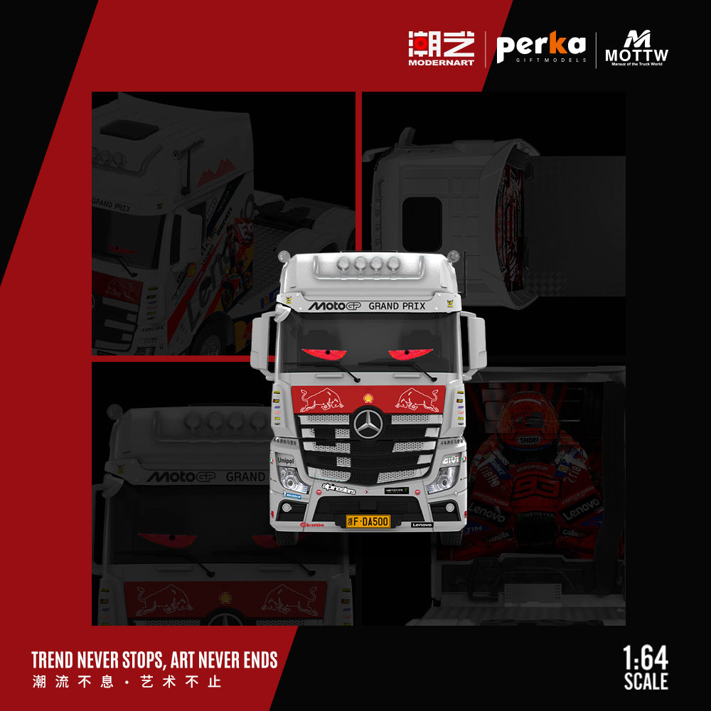 Camion tracteur Mercedes-Benz No. 93 Theme Marquis MD × Perka 1:64 MD646747