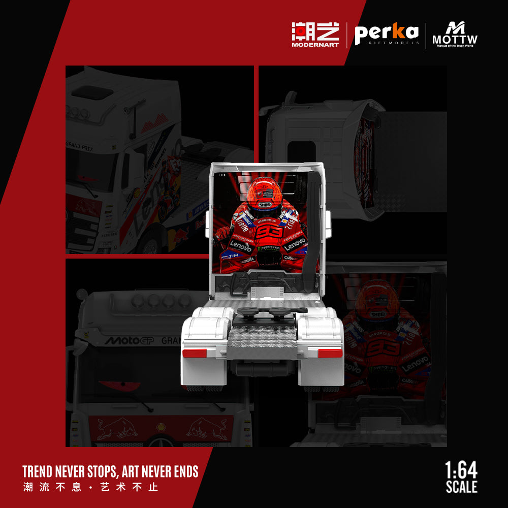 Camion tracteur Mercedes-Benz No. 93 Theme Marquis MD × Perka 1:64 MD646747