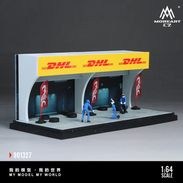 MoreArt DHL Pit Stop Scene 1:64 MO901327