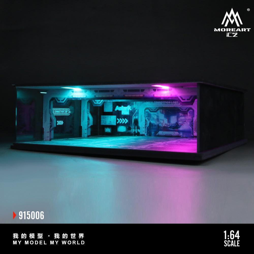 Lighted Underground Parking Garage Scene Model 06 1:64 – MoreArt MO915006