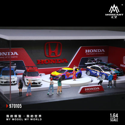 MoreArt Kiosque d’Exposition Rotatif Honda 1:64 MO970105