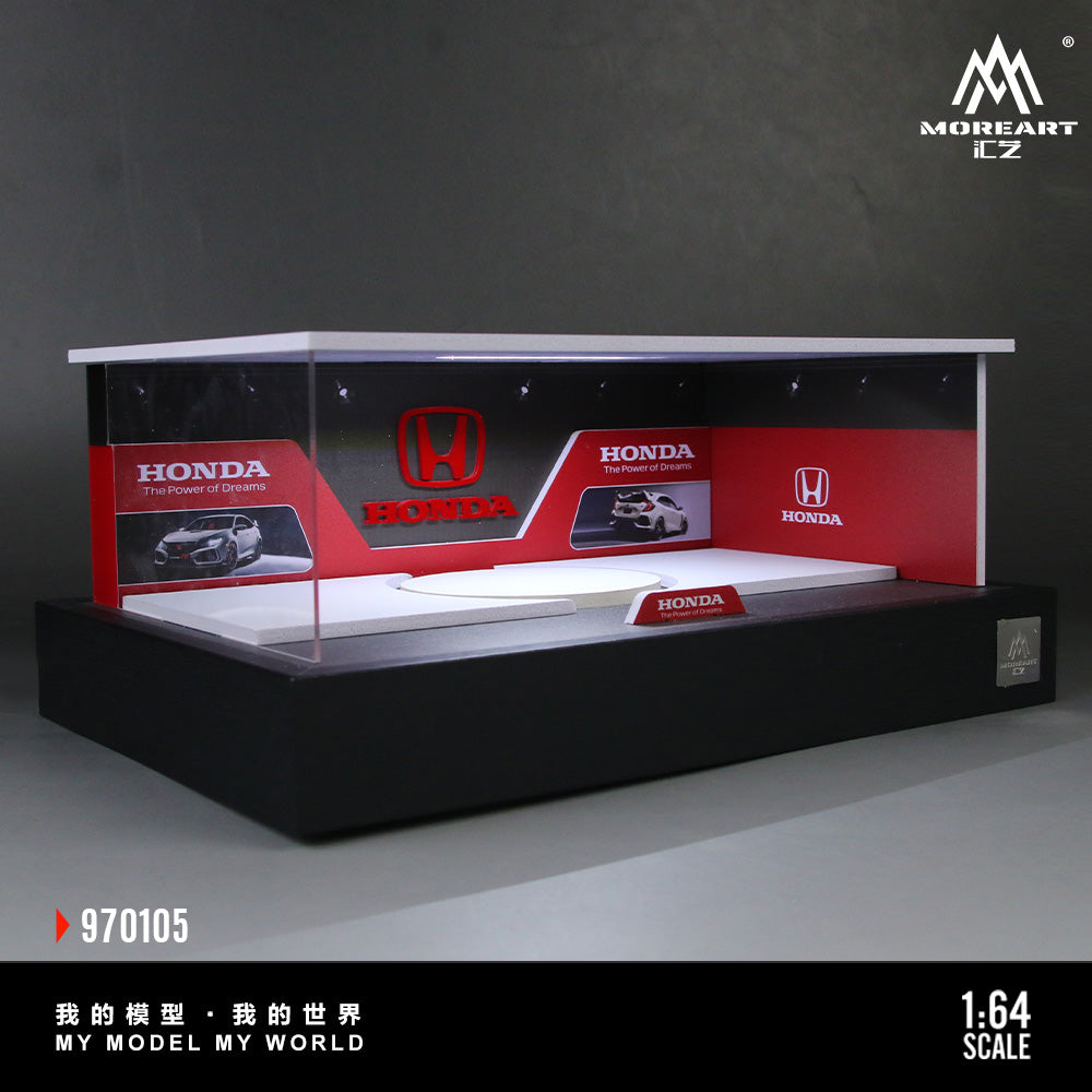 MoreArt Kiosque d’Exposition Rotatif Honda 1:64 MO970105