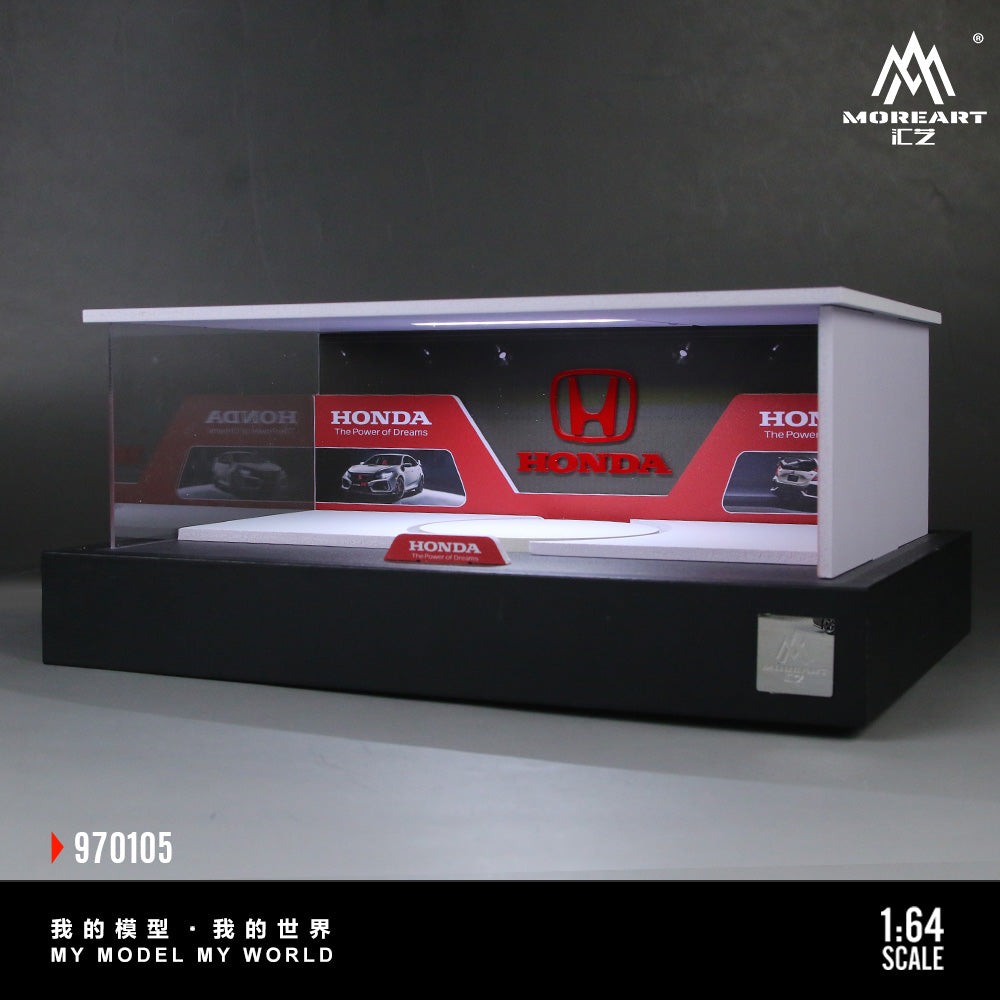 MoreArt Kiosque d’Exposition Rotatif Honda 1:64 MO970105