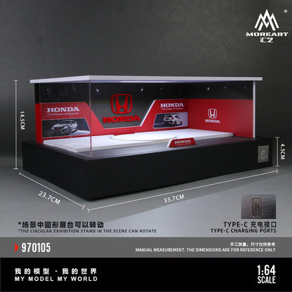 MoreArt Kiosque d’Exposition Rotatif Honda 1:64 MO970105