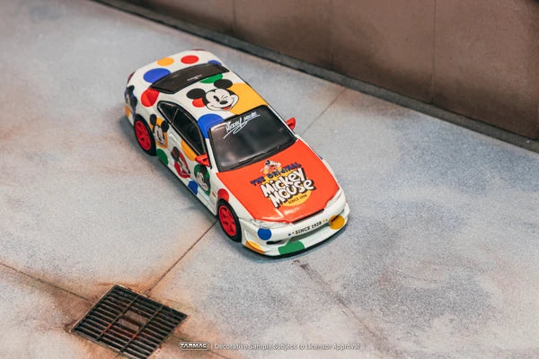 Tarmac Works Global64 1:64-VERTEX Silvia (S15) Mickey Mouse T64G-023-MK 