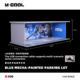 Blue Mecha Lighted Assembly Scene 1:64 – M·COOL MC914930