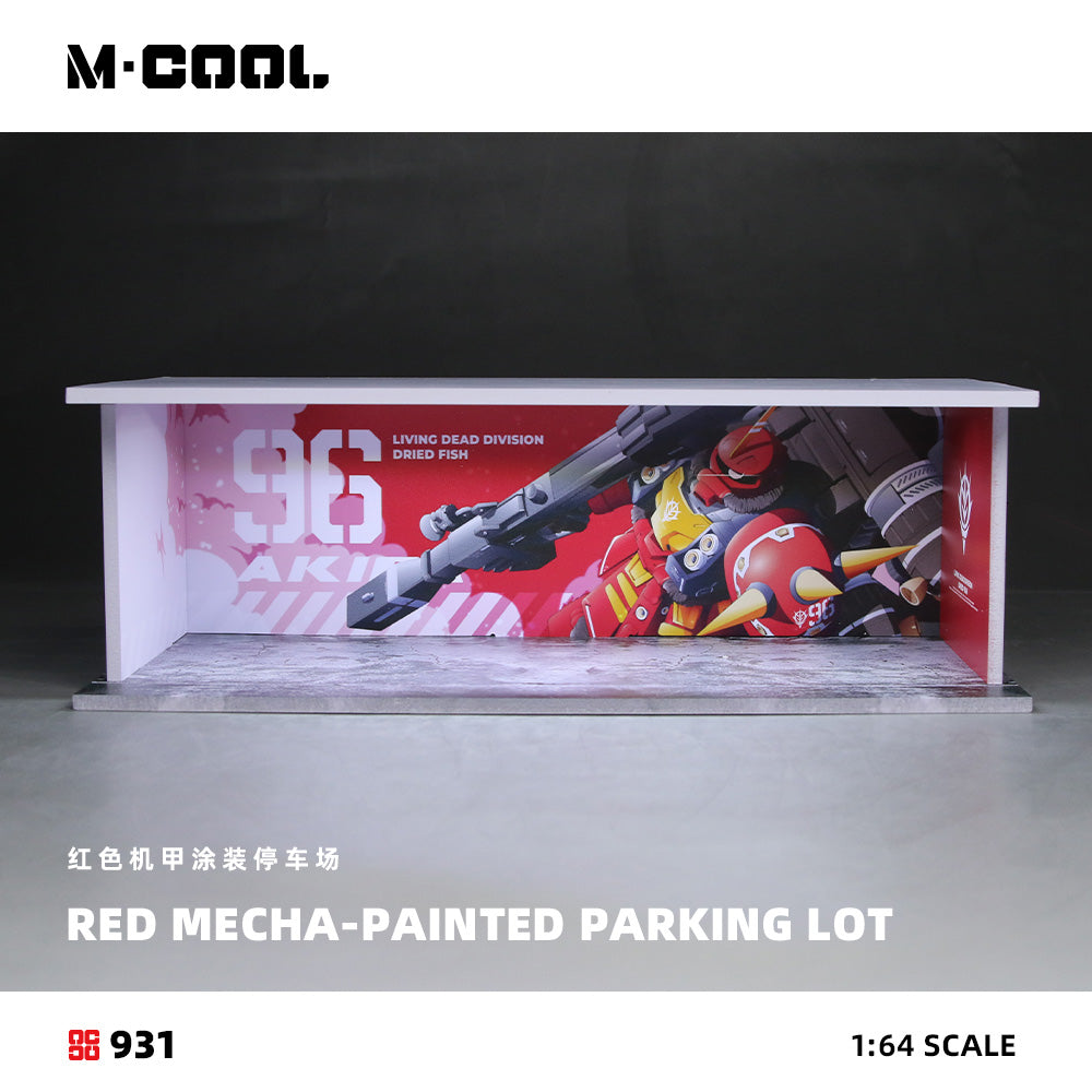 Stationnement Mecha Rouge Lumineux 1:64 – M·COOL MC914931
