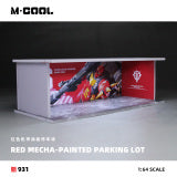 Stationnement Mecha Rouge Lumineux 1:64 – M·COOL MC914931