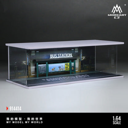 Bus Stop Lighted Scene 1:64 – MoreArt MO914414