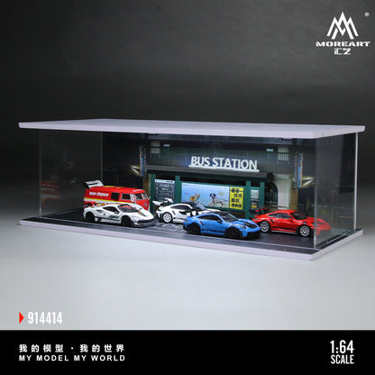 Bus Stop Lighted Scene 1:64 – MoreArt MO914414