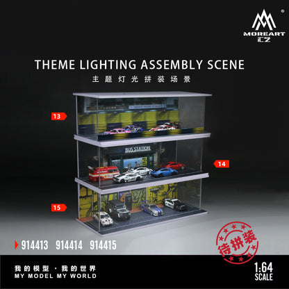 Bus Stop Lighted Scene 1:64 – MoreArt MO914414