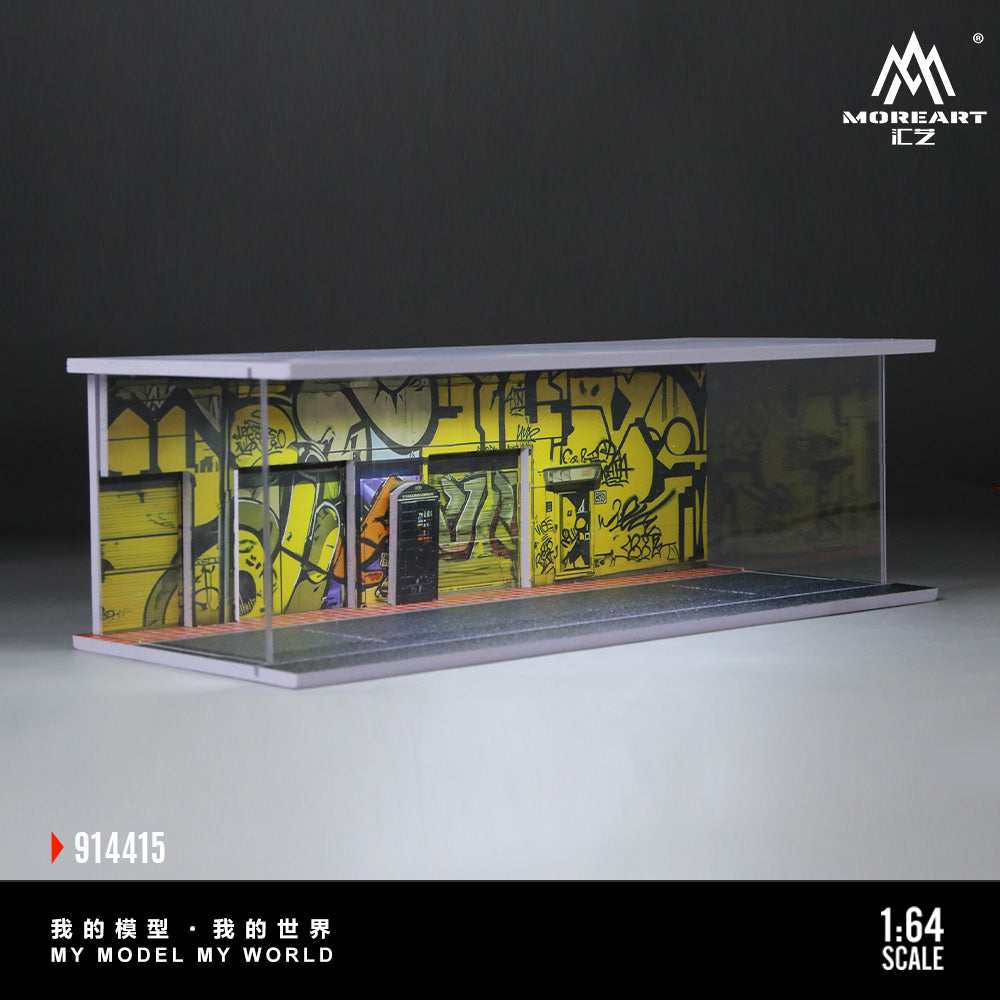 Graffiti de Rue avec Éclairage 1:64 – MoreArt MO914415