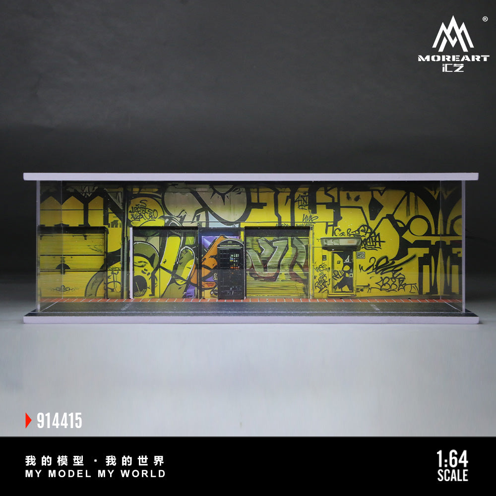 Graffiti de Rue avec Éclairage 1:64 – MoreArt MO914415