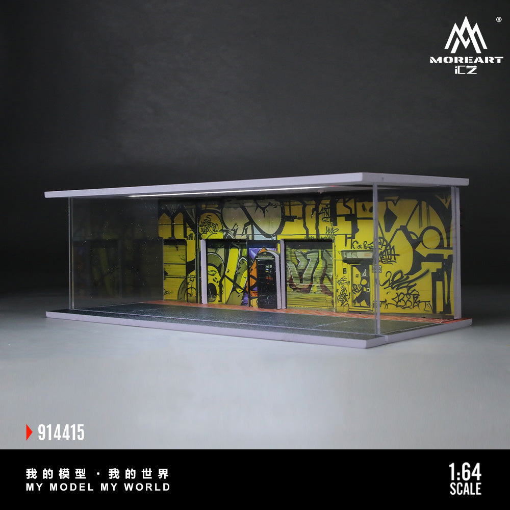 Graffiti de Rue avec Éclairage 1:64 – MoreArt MO914415